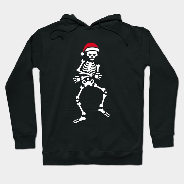 Skibidi challenge meme skeleton Christmas dance Hoodie by LaundryFactory